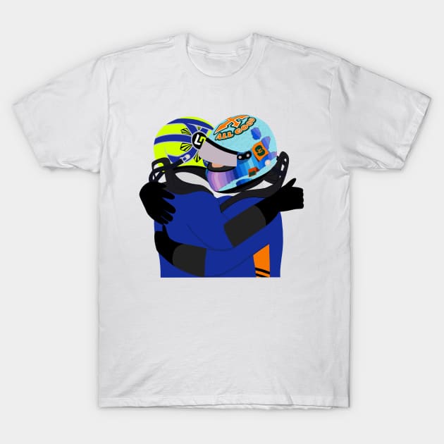 Lando Norris and Daniel Ricciardo - Monza 2021 T-Shirt by emstanden25